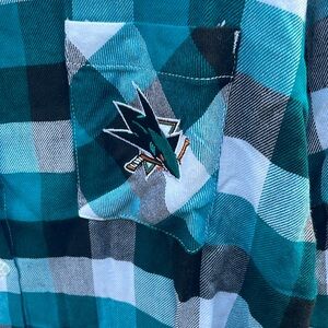 NHL San Jose sharks ladies 3/4 sleeve top. Size xl. NWT